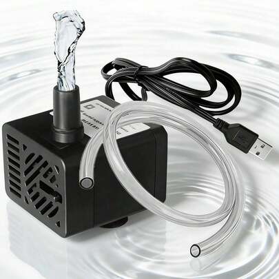 3W Mini Submersible Pump, 50 GPH Mini Submersible Water Pumps, Air Pump Aquarium, Small Aquarium Filter, Mini Small Water Pump For Water Feature, Aquariums, Fish Tank, Tabletop Fountain, Pet Fountain, Indoor Or Outdoor Pond Fountain