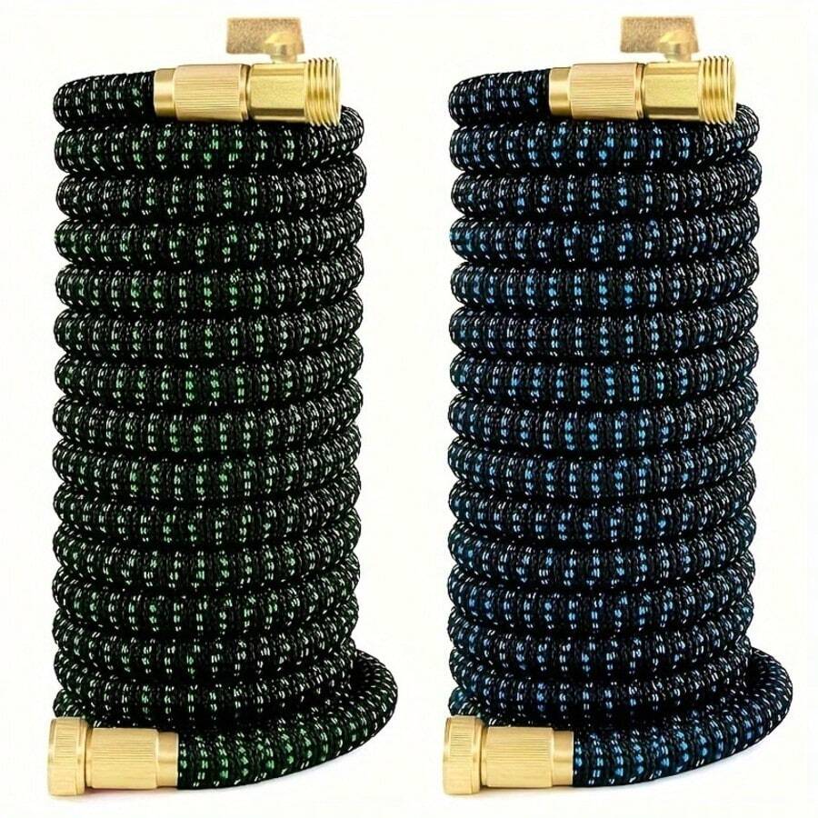 1pc Garden Hose Retractable Hose, Extend Garden Hose, 3/4" Diameter High Pressure Car Washer Pipe, Sprayer Shrinks Irrigation Magic Flexible Telescopic Water Pipe For Watering Lawn - A - View 1