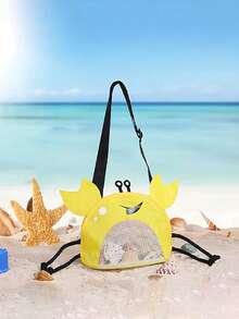 1pc Unique Crab Shaped Beach Bag, Kids Shell Shoulder Crossbody Bag - Multicolor - View 4