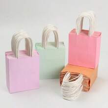 10 túi quà cao cấp cho đám cưới & kỷ niệm, túi giấy Kraft có tay cầm - Trang trí tiệc sang trọng, quà tặng cô dâu, sinh nhật, quà cảm ơn, đồ dùng số lượng lớn - Xem 7