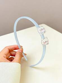 8pcs Girls Jelly Color Headbands, Cute Non-Slip Suitable For Daily Use - Multicolor - View 8