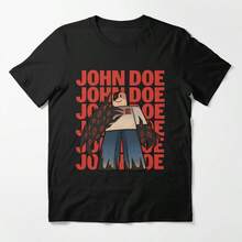 John Doe Forsaken Robloxs Essential T-Shirt 2026 New Style Short Sleeve Classic Tee Soft Cotton Casual Top Streetwear Unisex Gift For Teens Men Women - 黑色 - 查看 1