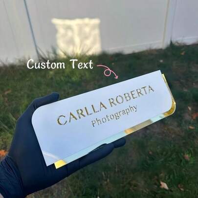 1pc Room Door Sticker, Position Name Door Sticker, Acrylic Double-Layer Irregular Doorplate, Beauty Salon Logo, Treatment Room Logo, Eyelash Beauty Logo, Aesthetics Logo