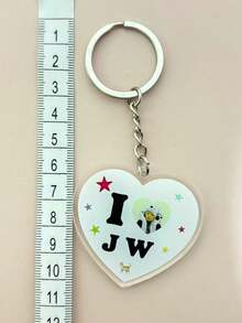 EN/HYPEN Fangoods Heart-Shaped Acrylic Keychain, High-Quality Cheerleading Accessory, Backpack Pendant, Gift For Friends - Multicolor - View 15