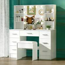Vanities & Vanity Benches - White - View 3