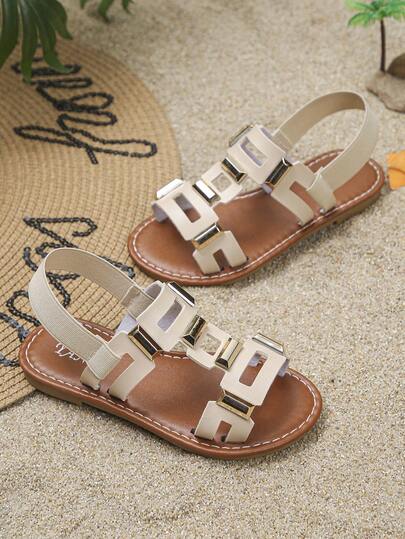 All-Season Essential | Elastic Drawstring Sandals For Boys & Girls | Easy To Wear, Feels Like Walking On Clouds. Suitable For School, Beach, Performance, Red Carpet, Daily Outings, And More!