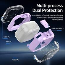 Suitable For Galaxy Buds 4/4Pro Earphone Protective Cases. Cool Style, Shock-Proof, Transparent TPU Material Wireless Earphone Protective Cover. - Multicolor - View 6