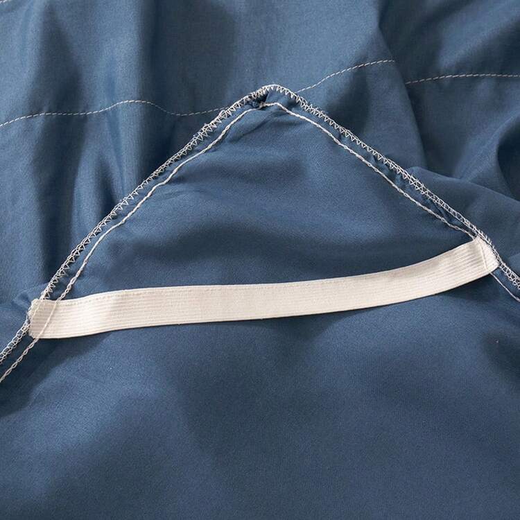 1pc New Soft Brushed Solid Color Bed Skirt (With Lace Trim), Moisture-Wicking, Wrinkle-Resistant, All Season, Fashionable & Economical Bedding For Bedroom & Hotel - Royal Blue - View 9