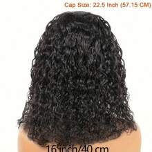 ZHENDEFA Water Wave Half Wig Human Hair 3 In 1 Seamless Flip Over Half Wigs Human Hair Glueless Wear And Go Beginner Friendly Curly Half Wig Human Hair Drawstring Headband Wig For Women - SNatural - View 3