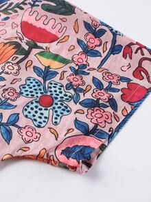 女士夏季衬衫休闲宽松度假短袖衬衫，适合海滩、日常穿着、度假和旅行 - 彩色 - 查看 10