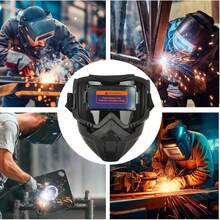 Automatic Dimming Full-Face Welding Mask With Thermal Imaging Function, Split Ventilation Design, High-Temperature Resistance And Anti-Glare Protection, Suitable For Industrial And Automotive Repair Welding Equipment. - A - View 7