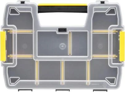 Contenitore portautensili/contenitore portaoggetti (29,5 x 6,5 x 21,5 cm, impilabile, con chiusure di , inserto interno rimovibile, per riporre utensili/piccole parti)