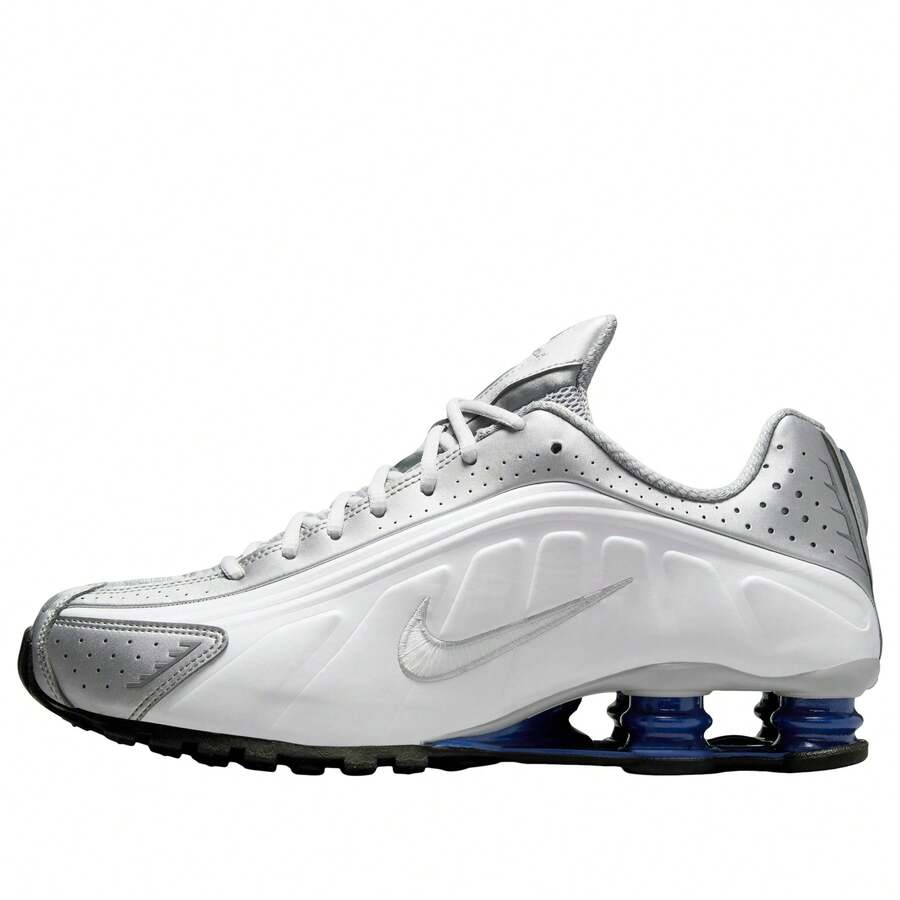 Nike Shox R4 'Metallic Silver White Royal' - 銀色 - 查看 1