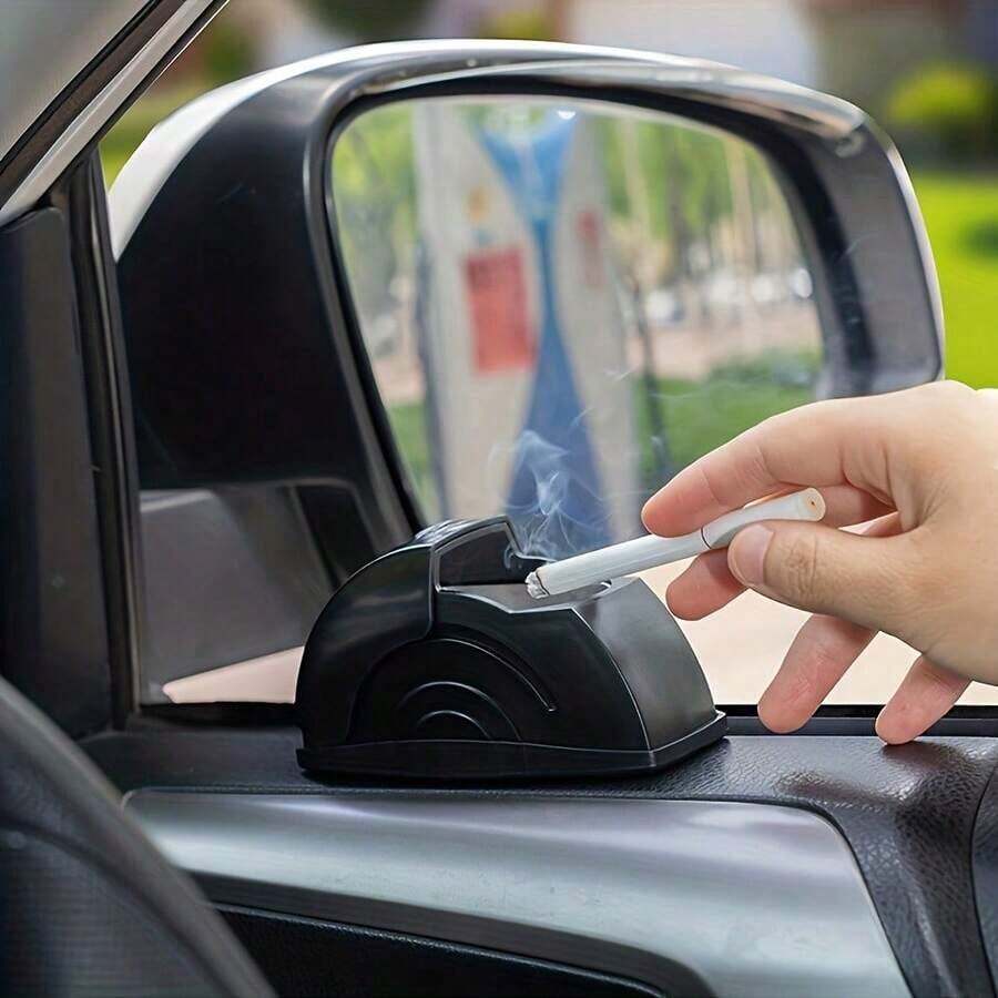 Stylish Car Ash Tray - Convenient Storing Ash, Open Cover Design Prevents Scattering, Must-Have Car Accessory, Fashion-Forward Drivers