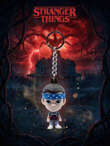 1个Netflix官方授权《怪奇物语》3D立体人偶钥匙扣，动漫风格桌面摆件，粉丝情人节礼物 - 多色1 - 查看 2