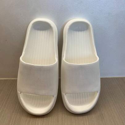 Chinelo de EVA sem cadarço, confortável para o verão, feminino, para casais, ideal para usar em casa, no banheiro ou no chuveiro, com sola grossa.