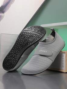 超薄透气赤足沙滩鞋，女士休闲套脚鞋，适合健身、瑜伽、训练，防滑速干 - 灰色 - 查看 2