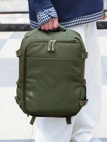 男士背包，大容量旅行背包，工作学习背包，时尚笔记本电脑包，短途商务旅行行李包，瑞安航空和威兹航空认可的旅行背包 - 彩色 - 查看 4