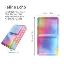 Empty Flat Metal Painting Box Classic Folding Iron Case 1pc For Watercolor Paint Subpackage Art Supplies - Single Piece - View 2