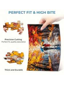 Custom Adult Jigsaw Puzzles - Personalize With Your Photos, Couple Pictures, Art Prints, Landscapes, Or Pet Portraits To Capture Beautiful Moments. Made From High-Quality Paper Material, A Perfect Gift Idea For Christmas, Featuring A Frameless Design - Mixed Colors - View 3