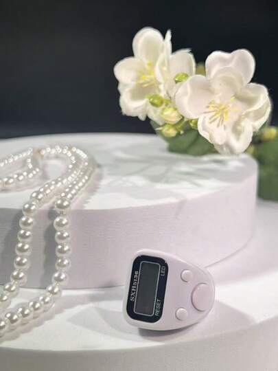 Contador de anillos digital con reinicio, operación silenciosa y portátil, adecuado para recitar mantras, verificación de inventario, conteo preciso, uso con una sola mano, contador portátil para múltiples escenarios