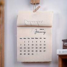 1pc/2027 Calendar Ins Style Calendar Wall Decoration Room Decoration, Minimalist Home Desktop Desk Calendar Decoration - A - View 2