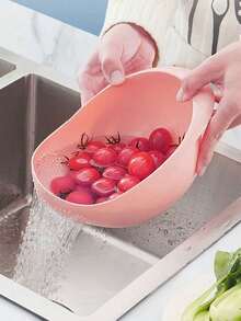 Rice Washing Filter Net, Plastic Rice Washing Bowl, Vegetable & Fruit Draining Basket - View 8