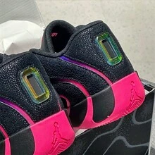 Nike Men's Jordan Tatsum 4 Leapf Basketball Shoes - Black/Pink - View 12