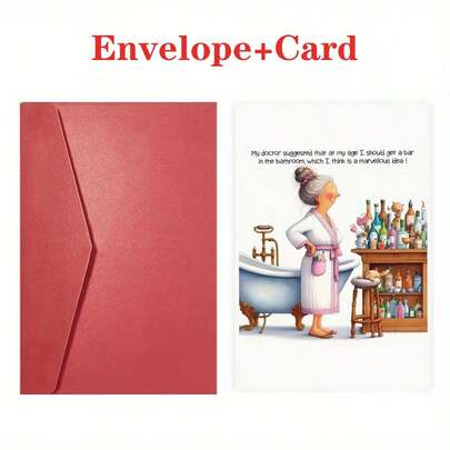 A Humorous AdultGreeting Card, Perfect For Birthdays, Christmas, Halloween,And Thanksgiving. A Festive Gift With High-Quality Paper Andan Envelope, Suitable For Anyone. The Ideal Present