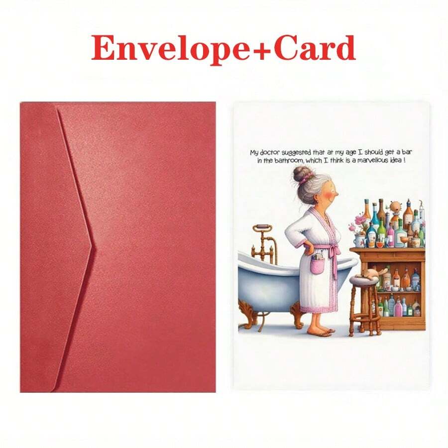A Humorous AdultGreeting Card, Perfect For Birthdays, Christmas, Halloween,And Thanksgiving. A Festive Gift With High-Quality Paper Andan Envelope, Suitable For Anyone. The Ideal Present