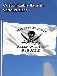 1pc Customized Flag, Personalized Outdoor Decorative Flag, Add Your Own Image/Text, Outdoor Home Decor Flag, Reusable, Fashionable, Modern Customized, Unique Gift For Him Or Her, Boyfriend, Girlfriend, Dad, Mom, Family, Friends, Pets, Anniversary, Mother's Day, Birthday, Father's Day, Graduation - Multicolor - View 3