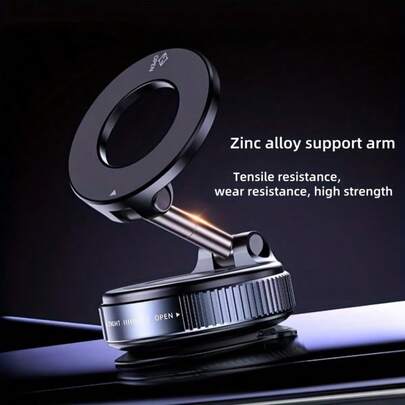 High Strength Zinc Alloy Car Phone Holder - Wear-Resistant Car Phone Holder. Zinc Alloy Support Arm: Tensile And Wear-Resistant, Long Service Life; Adjustable Design: Flexible Angle Suitable For Driving; Stable Base: Firmly Fixing The Phone In The Car. Suitable For Commuting And Driving. Sturdy And Durable Car Phone Holder!