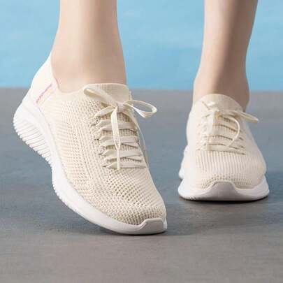 Skechers Zapatos casuales acolchados y ligeros para mujer, adecuados para deportes al aire libre, ir y venir del trabajo y viajes