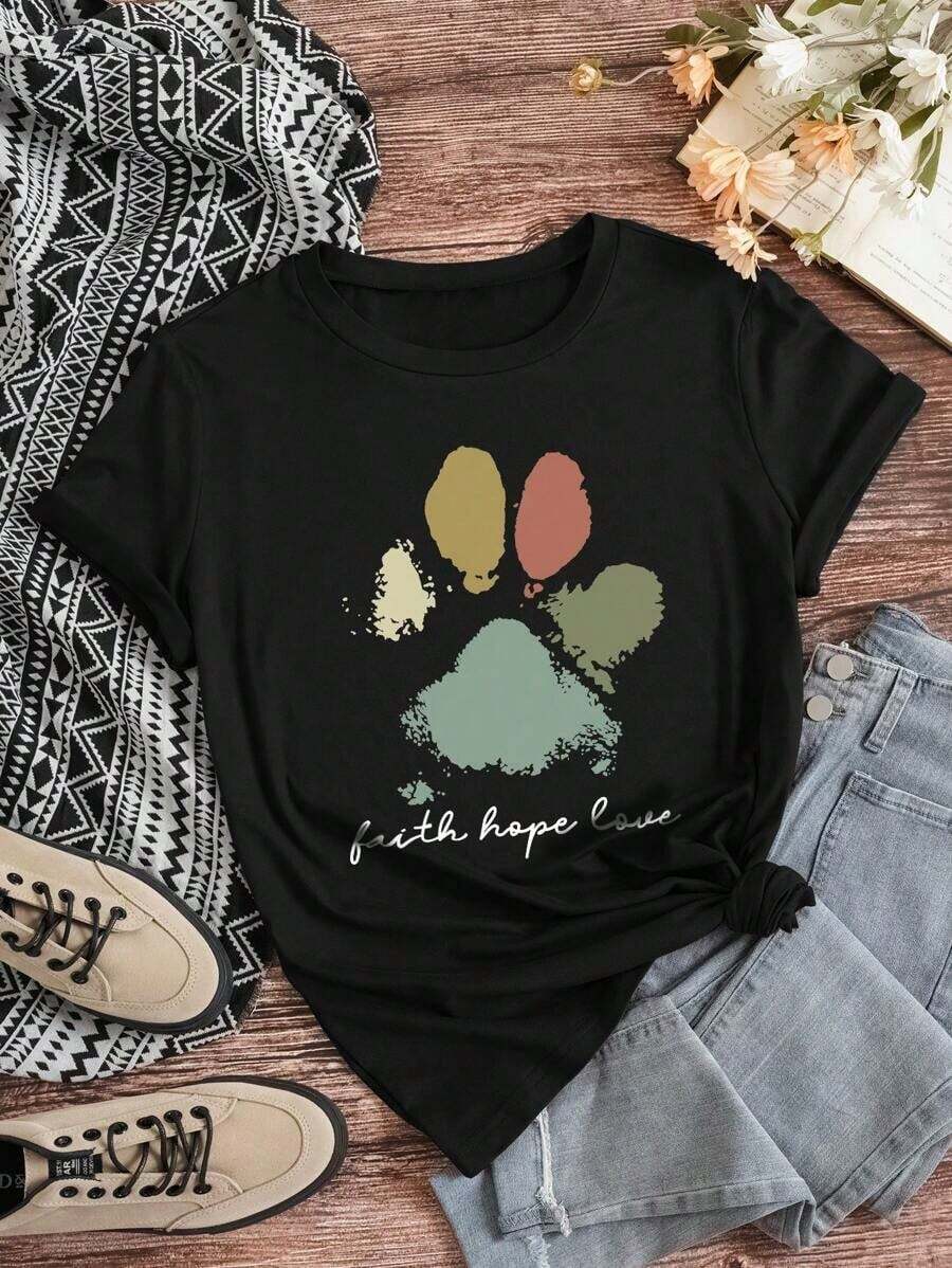 Women T-Shirts - Black - View 1