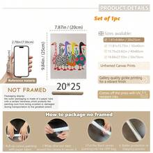 Tranh vải canvas chống thấm nước, tranh treo tường có khung cho phòng trẻ em, poster hình vịt ngộ nghĩnh, tranh in nhiều màu sắc, poster phong cách retro, trang trí tường, poster động vật, tranh in nhiều màu, tranh treo tường hiện đại sống động, trang trí phòng trẻ em dễ thương, tranh nghệ thuật thời trang, trang trí động vật hoạt hình. - Nhiều màu - Xem 14