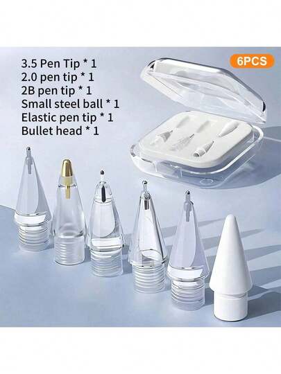 Apple Pencil Pro Replacement Nibs, Compatible With Apple 2nd/1st Gen USB-C & Crayon Digital Pen, Precise Control Quiet & Durable Nibs, With Nib Covers Included