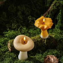 1 pièce Bougie parfumée en forme de champignon réaliste de 8 cm, bougie à l'arôme de cèpes, décoration d'ambiance, bougie de forme spéciale, accessoire photo, cadeau d'anniversaire - idéal pour les faveurs de mariage, les cadeaux pour les amis, la décoration de la maison, l'utilisation quotidienne, les célébrations de fête, la relaxation et la méditation, les cadeaux d'anniversaire, les accessoires photo, l'éclairage d'urgence, la jolie décoration de chambre - A - Voir 3