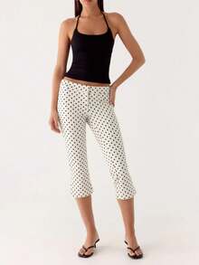 Capri Pants For Women Slim Fit Women's Capris Stretch Dressy Capris Pant For Summer Work Casual - 白色 - 查看 4