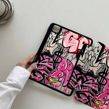 Ốp lưng acrylic trong suốt hình vẽ graffiti biểu tượng đô la dễ thương, chống sốc, tương thích với iPad thế hệ thứ 7, 8, 10 (10.2 inch), có khe cắm bút tích hợp, hỗ trợ chức năng ngủ/thức, là lựa chọn quà tặng lý tưởng. - Nhiều màu - Xem 1