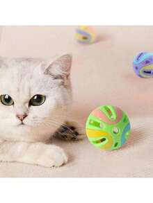 8 quả bóng đá bằng xốp nhiều màu sắc đồ chơi cho mèo, những quả bóng nhồi bông thú vị có chuông, đồ chơi vui nhộn cho mèo và mèo con chơi và đuổi bắt, giúp mèo giải trí. - Nhiều màu - Xem 3