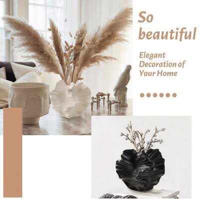 Coral & Shell Vase, Modern Boho Home Decor For Dried Flowers And Hydroponics, Ideal For Wedding Centerpieces, Living Room, Coffee Table, Office Decor, Perfect For Spring , Mother's Day Gifts, And Wedding Decor.