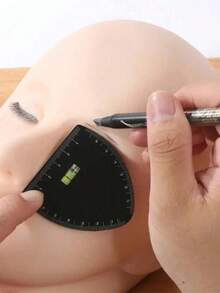 1 Set Reusable Precise Eyebrow Stencil Template, Quick Eyebrow Shaping Ruler, Suitable For Beginners To Professional Makeup Artists, Eyebrow Tattoo Stencil Beauty Tool - Multicolor - View 7