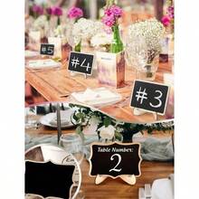 10pcs Mini Chalkboard Display Boards, Home Decor Signs, Mini Message Boards, Wooden Blackboards Suitable For Wedding, Baking Display, Hotel, Party, Dessert, Place Cards, Mother's Day, Graduation Ceremony And More Occasions - Nhiều màu - Xem 6