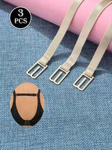 3pcs Bra Strap Non-Slip Clips, Adjustable Bra Strap Holder Accessories - Multicolor - View 8