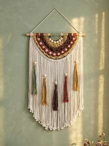 1 tấm trang trí tường tua rua dệt phong cách Bohemian, tranh treo tường dệt Boho, trang trí nghệ thuật tường Bohemian, trang trí nhà mộc mạc, trang trí tường phòng khách phòng ngủ ấm cúng, trang trí thảm Boho, trang trí tường nghệ thuật, trang trí nhà cửa, trang trí nội thất phong cách Bohemian sáng tạo, trang trí tường căn hộ studio. - Nhiều màu - Xem 3