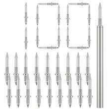 100 Pcs Double-Head Skirting Thread Seamless Nail,Skirting Line Without Marks Nail,Dual-Headed Nails With 1 Installation Barrels,Equipped With Nail Specific Sleeve Tool - Default - View 1