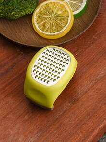 Stainless Steel 4-In-1 Manual Grater & Slicer - Lemon, Cheese, Garlic, Ginger Zester Shredder With Ergonomic Handle, Compact Kitchen Tool For Vegetables, 430 Stainless Steel, Easy To Clean, Food Preparation, Functional Kitchenware - Multicolor - View 3