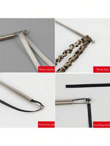 1pc Spring Soft Drawstring Replacement Tool | 2-In-1 Pants Hoodie Dress Elastic Band Inserter | Household Essential Tool Kit Includes Waistband Drawstring Puller, No Sewing DIY Assist Tool | Women Christmas Gift (Steel Spring, Bendable Guide Head) - Multicolor - View 6