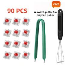 机械键盘替换青轴，3针段落轴/50gf精准打字/防尘轴，适用于LED游戏键盘/3D打印 - 查看 18