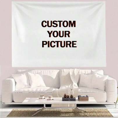1pc Personalized Photo Tapestry - Vivid Printing, Tailor-Made Designs For Unique Gifts - Celebrate Anniversaries, Birthdays, Weddings & More - Logo Option, Stylish Home Decor, Flag For Room, For Anniversaries, For Valentine's Day, For Birthdays, For Youth's Day, For Weddings, For Christmas, For Housewarming Living Room, Bedroom, Bathroom, Tea Room,Season Picks, Autumn Home Refresh, Scandinavian Cozy Home, Winter Grace,Fall Decor,Warm Ambience